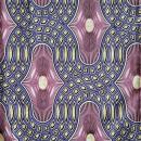 PURPLE MOSAIC Afrikanischer Wax Print Stoff